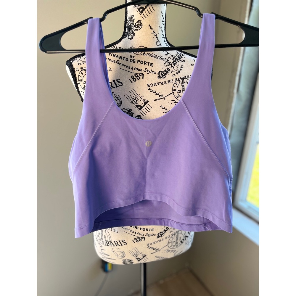Lululemon Align Tank Top Bundle Mint Green Purple Size 14 Nulu Yoga Crop Tops - Picture 4 of 5
